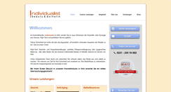 Desktop Screenshot of individualist-kosmetik.de